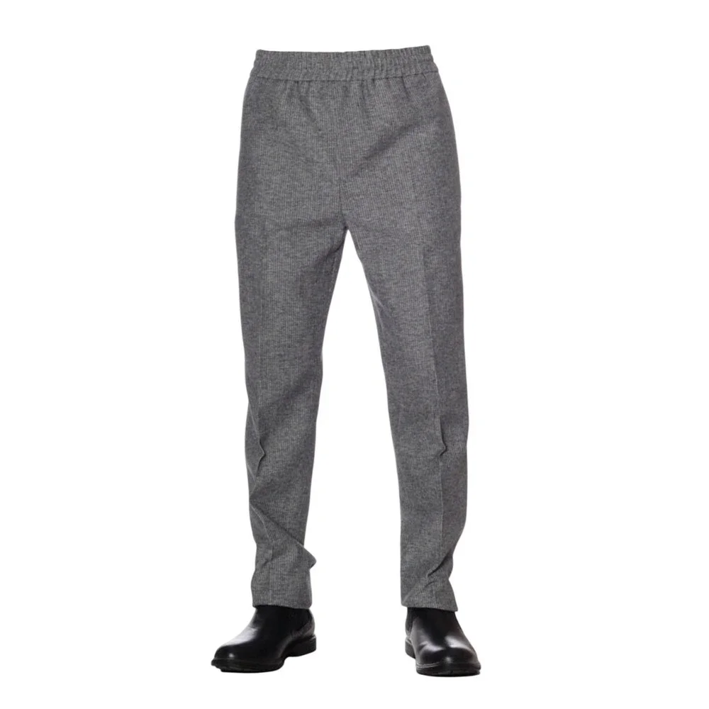 Golden Goose‎ Deluxe Lyman Trousers Grey Textured Elastic Waist Pants M